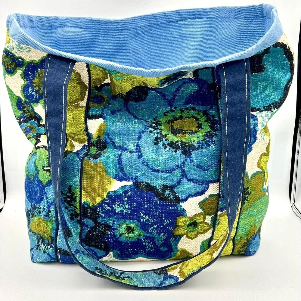 Vintage Upholstery fabric Bags 1960 1970 | Upcycled | Recycled‎ |